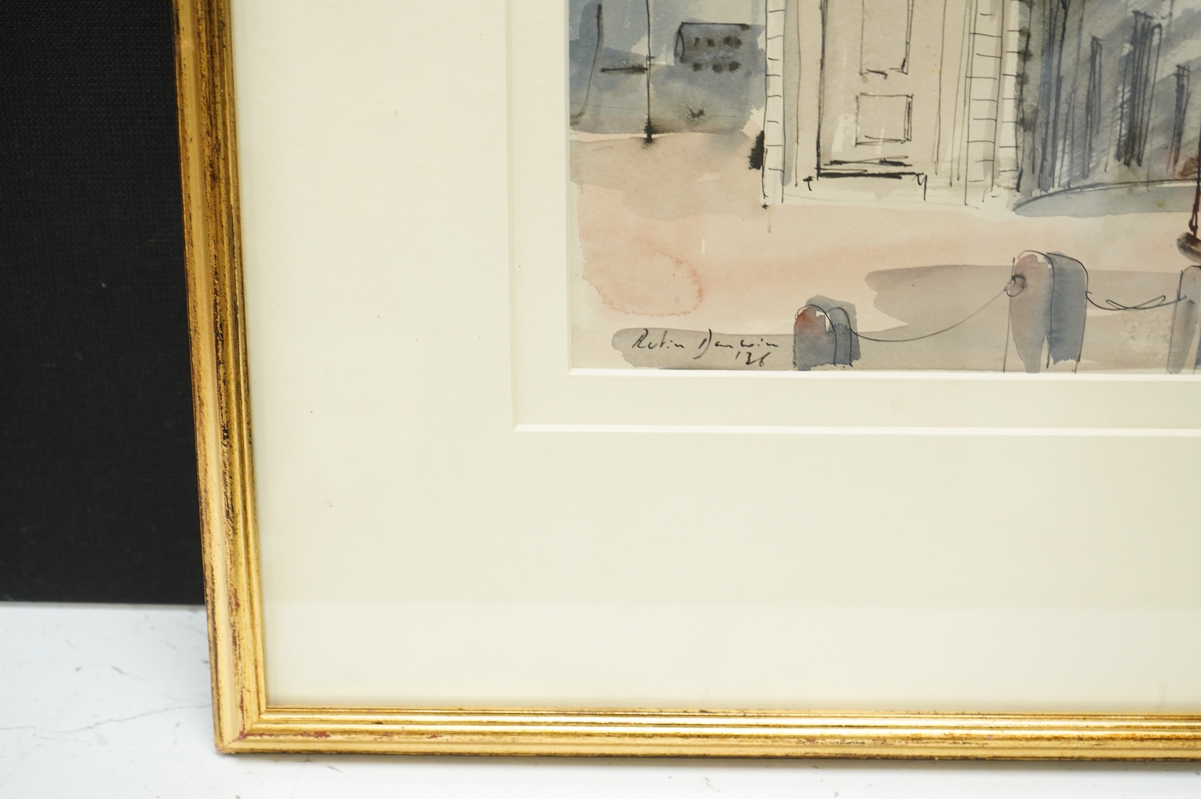 Robin Darwin (1910-1974), ‘Castle’, signed and dated ‘36, Modern British watercolour, 25 x 35cm